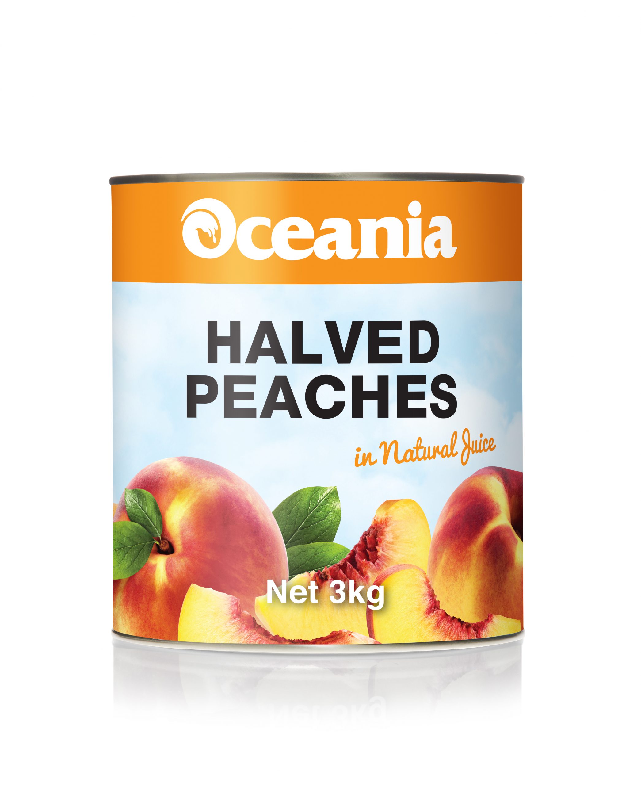 Halved Peaches in Natural Juice